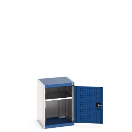 40010096 - Armoire CUBIO SMF-557-11 - Avec Portes Perfo et 1 Tablette - LxPxH 525x525x700mm - Bleu Gentiane RAL 5010 40010096 - Armoire CUBIO SMF-557-11 - Avec Portes Perfo et 1 Tablette - LxPxH 525x525x700mm - Bleu Gentiane RAL 5010