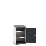 40010097 - Armoire CUBIO SMF-558-11 - Avec Portes Perfo et 2 Tablettes - LxPxH 525x525x800mm - Gris Anthracite RAL 7016 40010097 - Armoire CUBIO SMF-558-11 - Avec Portes Perfo et 2 Tablettes - LxPxH 525x525x800mm - Gris Anthracite RAL 7016