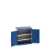 40012077 - Armoire CUBIO SMF-858-11 - Avec Portes Perfo et 2 Tablettes - LxPxH 800x525x800mm - Bleu Gentiane RAL 5010 40012077 - Armoire CUBIO SMF-858-11 - Avec Portes Perfo et 2 Tablettes - LxPxH 800x525x800mm - Bleu Gentiane RAL 5010
