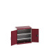 40012077 - Armoire CUBIO SMF-858-11 - Avec Portes Perfo et 2 Tablettes - LxPxH 800x525x800mm - Rouge Pourpre RAL 3004 40012077 - Armoire CUBIO SMF-858-11 - Avec Portes Perfo et 2 Tablettes - LxPxH 800x525x800mm - Rouge Pourpre RAL 3004