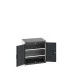 40020110 - Armoire CUBIO SMF-868-11 - Avec Portes Perfo et 2 Tablettes - LxPxH 800x650x800mm - Gris Anthracite RAL 7016 40020110 - Armoire CUBIO SMF-868-11 - Avec Portes Perfo et 2 Tablettes - LxPxH 800x650x800mm - Gris Anthracite RAL 7016