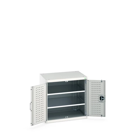40020110 - Armoire CUBIO SMF-868-11 - Avec Portes Perfo et 2 Tablettes - LxPxH 800x650x800mm - Gris Clair RAL 7035 40020110 - Armoire CUBIO SMF-868-11 - Avec Portes Perfo et 2 Tablettes - LxPxH 800x650x800mm - Gris Clair RAL 7035