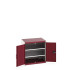 40020110 - Armoire CUBIO SMF-868-11 - Avec Portes Perfo et 2 Tablettes - LxPxH 800x650x800mm - Rouge Pourpre RAL 3004 40020110 - Armoire CUBIO SMF-868-11 - Avec Portes Perfo et 2 Tablettes - LxPxH 800x650x800mm - Rouge Pourpre RAL 3004