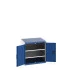 40028099 - Armoire CUBIOS SMF-878-11 - Avec Portes Perfo et 2 Tablettes - LxPxH 800x750x800mm - Bleu Gentiane RAL 5010 40028099 - Armoire CUBIOS SMF-878-11 - Avec Portes Perfo et 2 Tablettes - LxPxH 800x750x800mm - Bleu Gentiane RAL 5010