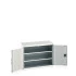 40013046 - Armoire CUBIO SMF-1058-11 - Avec Portes Perfo et 2 Tablettes - LxPxH 1050x525x800mm - Gris Clair RAL 7035 40013046 - Armoire CUBIO SMF-1058-11 - Avec Portes Perfo et 2 Tablettes - LxPxH 1050x525x800mm - Gris Clair RAL 7035