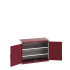40013046 - Armoire CUBIO SMF-1058-11 - Avec Portes Perfo et 2 Tablettes - LxPxH 1050x525x800mm - Rouge Pourpre RAL 3004 40013046 - Armoire CUBIO SMF-1058-11 - Avec Portes Perfo et 2 Tablettes - LxPxH 1050x525x800mm - Rouge Pourpre RAL 3004