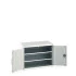 40021094 - Armoire CUBIO SMF-1068-11 - Avec Portes Perfo et 2 Tablettes - LxPxH 1050x650x800mm - Gris Clair RAL 7035 40021094 - Armoire CUBIO SMF-1068-11 - Avec Portes Perfo et 2 Tablettes - LxPxH 1050x650x800mm - Gris Clair RAL 7035