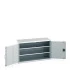 40014046 - Armoire CUBIO SMF-1358-11 - Avec Portes Perfo et 2 Tablettes - LxPxH 1300x525x800mm - Gris Clair RAL 7035 40014046 - Armoire CUBIO SMF-1358-11 - Avec Portes Perfo et 2 Tablettes - LxPxH 1300x525x800mm - Gris Clair RAL 7035