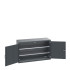 40014046 - Armoire CUBIO SMF-1358-11 - Avec Portes Perfo et 2 Tablettes - LxPxH 1300x525x800mm - Full Gris Anthracite RAL 7016 40014046 - Armoire CUBIO SMF-1358-11 - Avec Portes Perfo et 2 Tablettes - LxPxH 1300x525x800mm - Full Gris Anthracite RAL 7016