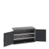 40022046 - Armoire CUBIO SMF-1368-11 - Avec Portes Perfo et 2 Tablettes - LxPxH 1300x650x800mm - Gris Anthracite RAL 7016 40022046 - Armoire CUBIO SMF-1368-11 - Avec Portes Perfo et 2 Tablettes - LxPxH 1300x650x800mm - Gris Anthracite RAL 7016