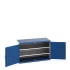 40022046 - Armoire CUBIO SMF-1368-11 - Avec Portes Perfo et 2 Tablettes - LxPxH 1300x650x800mm - Bleu Gentiane RAL 5010 40022046 - Armoire CUBIO SMF-1368-11 - Avec Portes Perfo et 2 Tablettes - LxPxH 1300x650x800mm - Bleu Gentiane RAL 5010