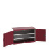 40022046 - Armoire CUBIO SMF-1368-11 - Avec Portes Perfo et 2 Tablettes - LxPxH 1300x650x800mm - Rouge Pourpre RAL 3004 40022046 - Armoire CUBIO SMF-1368-11 - Avec Portes Perfo et 2 Tablettes - LxPxH 1300x650x800mm - Rouge Pourpre RAL 3004