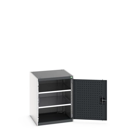 40019120 - Armoire CUBIO MF-668-11 - Avec Portes Perfo et 2 Tablettes - LxPxH 650x650x800mm - Gris Anthracite RAL 7016 40019120 - Armoire CUBIO MF-668-11 - Avec Portes Perfo et 2 Tablettes - LxPxH 650x650x800mm - Gris Anthracite RAL 7016