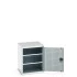 40019120 - Armoire CUBIO MF-668-11 - Avec Portes Perfo et 2 Tablettes - LxPxH 650x650x800mm - Gris Clair RAL 7035 40019120 - Armoire CUBIO MF-668-11 - Avec Portes Perfo et 2 Tablettes - LxPxH 650x650x800mm - Gris Clair RAL 7035