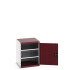 40019120 - Armoire CUBIO MF-668-11 - Avec Portes Perfo et 2 Tablettes - LxPxH 650x650x800mm - Rouge Pourpre RAL 3004 40019120 - Armoire CUBIO MF-668-11 - Avec Portes Perfo et 2 Tablettes - LxPxH 650x650x800mm - Rouge Pourpre RAL 3004