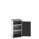 40010125 - Armoire CUBIO SMF-559-11 - Avec Portes Perfo et 2 Tablettes - LxPxH 525x525x900mm - Gris Anthracite RAL 7016 40010125 - Armoire CUBIO SMF-559-11 - Avec Portes Perfo et 2 Tablettes - LxPxH 525x525x900mm - Gris Anthracite RAL 7016