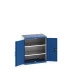 40012115 - Armoire CUBIO SMF-859-11 - Avec Portes Perfo et 2 Tablettes - LxPxH 800x525x900mm - Bleu Gentiane RAL 5010 40012115 - Armoire CUBIO SMF-859-11 - Avec Portes Perfo et 2 Tablettes - LxPxH 800x525x900mm - Bleu Gentiane RAL 5010