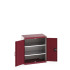 40012115 - Armoire CUBIO SMF-859-11 - Avec Portes Perfo et 2 Tablettes - LxPxH 800x525x900mm - Rouge Pourpre RAL 3004 40012115 - Armoire CUBIO SMF-859-11 - Avec Portes Perfo et 2 Tablettes - LxPxH 800x525x900mm - Rouge Pourpre RAL 3004