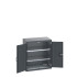 40012115 - Armoire CUBIO SMF-859-11 - Avec Portes Perfo et 2 Tablettes - LxPxH 800x525x900mm - Full Gris Anthracite RAL 7016 40012115 - Armoire CUBIO SMF-859-11 - Avec Portes Perfo et 2 Tablettes - LxPxH 800x525x900mm - Full Gris Anthracite RAL 7016