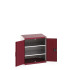 40020144 - Armoire CUBIO SMF-869-11 - Avec Portes Perfo et 2 Tablettes - LxPxH 800x650x900mm - Rouge Pourpre RAL 3004 40020144 - Armoire CUBIO SMF-869-11 - Avec Portes Perfo et 2 Tablettes - LxPxH 800x650x900mm - Rouge Pourpre RAL 3004