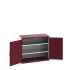 40013077 - Armoire CUBIO SMF-1059-11 - Avec Portes Perfo et 2 Tablettes - LxPxH 1050x525x900mm - Rouge Pourpre RAL 3004 40013077 - Armoire CUBIO SMF-1059-11 - Avec Portes Perfo et 2 Tablettes - LxPxH 1050x525x900mm - Rouge Pourpre RAL 3004