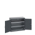 40013077 - Armoire CUBIO SMF-1059-11 - Avec Portes Perfo et 2 Tablettes - LxPxH 1050x525x900mm - Full Gris Anthracite RAL 7016 40013077 - Armoire CUBIO SMF-1059-11 - Avec Portes Perfo et 2 Tablettes - LxPxH 1050x525x900mm - Full Gris Anthracite RAL 7016