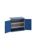 40021205 - Armoire CUBIO SMF-1069-11 - Avec Portes Perfo et 2 Tablettes - LxPxH 1050x650x900mm - Bleu Gentiane RAL 5010 40021205 - Armoire CUBIO SMF-1069-11 - Avec Portes Perfo et 2 Tablettes - LxPxH 1050x650x900mm - Bleu Gentiane RAL 5010