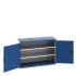 40014066 - Armoire CUBIO SMF-1359-11 - Avec Portes Perfo et 2 Tablettes - LxPxH 1300x525x900mm - Bleu Gentiane RAL 5010 40014066 - Armoire CUBIO SMF-1359-11 - Avec Portes Perfo et 2 Tablettes - LxPxH 1300x525x900mm - Bleu Gentiane RAL 5010