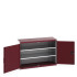 40014066 - Armoire CUBIO SMF-1359-11 - Avec Portes Perfo et 2 Tablettes - LxPxH 1300x525x900mm - Rouge Pourpre RAL 3004 40014066 - Armoire CUBIO SMF-1359-11 - Avec Portes Perfo et 2 Tablettes - LxPxH 1300x525x900mm - Rouge Pourpre RAL 3004