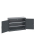 40014066 - Armoire CUBIO SMF-1359-11 - Avec Portes Perfo et 2 Tablettes - LxPxH 1300x525x900mm - Full Gris Anthracite RAL 7016 40014066 - Armoire CUBIO SMF-1359-11 - Avec Portes Perfo et 2 Tablettes - LxPxH 1300x525x900mm - Full Gris Anthracite RAL 7016