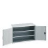 40022102 - Armoire CUBIO SMF-1369-11 - Avec Portes Perfo et 2 Tablettes - LxPxH 1300x650x900mm - Gris Clair RAL 7035 40022102 - Armoire CUBIO SMF-1369-11 - Avec Portes Perfo et 2 Tablettes - LxPxH 1300x650x900mm - Gris Clair RAL 7035