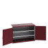 40022102 - Armoire CUBIO SMF-1369-11 - Avec Portes Perfo et 2 Tablettes - LxPxH 1300x650x900mm - Rouge Pourpre RAL 3004 40022102 - Armoire CUBIO SMF-1369-11 - Avec Portes Perfo et 2 Tablettes - LxPxH 1300x650x900mm - Rouge Pourpre RAL 3004
