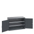 40022102 - Armoire CUBIO SMF-1369-11 - Avec Portes Perfo et 2 Tablettes - LxPxH 1300x650x900mm - Full Gris Anthracite RAL 7016 40022102 - Armoire CUBIO SMF-1369-11 - Avec Portes Perfo et 2 Tablettes - LxPxH 1300x650x900mm - Full Gris Anthracite RAL 7016