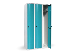 Armoire vestiaire à portes bombées