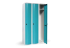 Armoire vestiaire à portes bombées