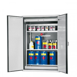 Armoire à fûts anti-feu 90 min avec rayonnage ajustable