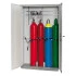 Armoire pour 5 bouteilles de gaz de 50 l, L 1356 mm, porte à 2 battants, grise Armoire pour 5 bouteilles de gaz de 50 l, L 1356 mm, porte à 2 battants, grise