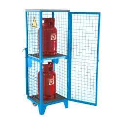 Armoire grillagée pour bouteilles de gaz