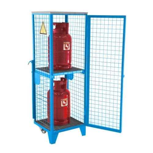 Armoire grillagée pour bouteilles de gaz