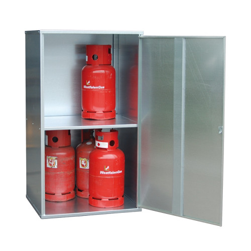 Armoire pour bouteilles de gaz en tôle galvanisé à chaud - Type GFD-G