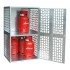 Armoire pour bouteilles de gaz - Porte perforée avec serrure cylindrique Armoire pour bouteilles de gaz - Porte perforée avec serrure cylindrique