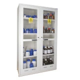 Armoire de sécurité multirisques, haute 2 portes, vitrées, 2 compartiments, inflammables, corrosifs et toxiques. Armoire de sécurité multirisques, haute 2 portes, vitrées, 2 compartiments, inflammables, corrosifs et toxiques.