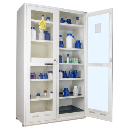 Armoire de sécurité multirisques, haute 2 portes, vitrées, 4 compartiments, fabrication Française. Armoire de sécurité multirisques, haute 2 portes, vitrées, 4 compartiments, fabrication Française.