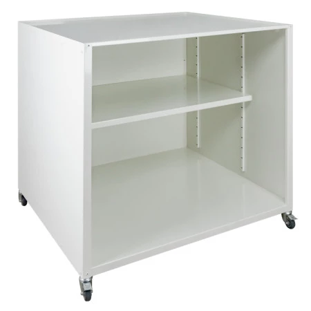 Table roulante avec étagère amovible pour hotte Table roulante avec étagère amovible pour hotte