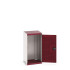 40010068 - Armoire CUBIO SMLF-5510-1 - Avec Portes à Bacs - LxPxH 525x525x1000mm - Rouge Pourpre RAL 3004 40010068 - Armoire CUBIO SMLF-5510-1 - Avec Portes à Bacs - LxPxH 525x525x1000mm - Rouge Pourpre RAL 3004