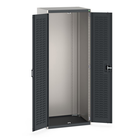 40020092 - Armoire CUBIO SMLF-8620-2 - Avec Portes à Bacs - LxPxH 800x650x2000mm - Gris Anthracite RAL 7016 40020092 - Armoire CUBIO SMLF-8620-2 - Avec Portes à Bacs - LxPxH 800x650x2000mm - Gris Anthracite RAL 7016