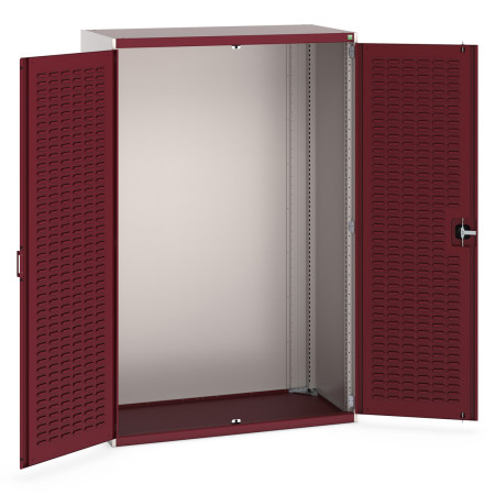 40022020 - CUBIO Armoire SMLF-13620-2 - Avec Portes à Bacs - LxPxH 1300x650x2000mm - Rouge Pourpre RAL 3004 40022020 - CUBIO Armoire SMLF-13620-2 - Avec Portes à Bacs - LxPxH 1300x650x2000mm - Rouge Pourpre RAL 3004