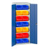 16926451 - VERSO Armoire à Bacs - Avec 6 Tablettes, 14 Bacs - LxPxH 800x550x2000mm - Bleu Gentiane RAL 5010 16926451 - VERSO Armoire à Bacs - Avec 6 Tablettes, 14 Bacs - LxPxH 800x550x2000mm - Bleu Gentiane RAL 5010