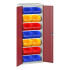 16926451 - VERSO Armoire à Bacs - Avec 6 Tablettes, 14 Bacs - LxPxH 800x550x2000mm - Rouge Pourpre RAL 3004 16926451 - VERSO Armoire à Bacs - Avec 6 Tablettes, 14 Bacs - LxPxH 800x550x2000mm - Rouge Pourpre RAL 3004