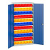 16926501 - VERSO Armoire à Bacs - Avec 10 Tablettes, 66 Bacs - LxPxH 1050x350x2000mm - Bleu Gentiane RAL 5010 16926501 - VERSO Armoire à Bacs - Avec 10 Tablettes, 66 Bacs - LxPxH 1050x350x2000mm - Bleu Gentiane RAL 5010